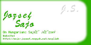 jozsef sajo business card